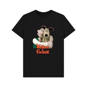 Wallace & Gromit Friends Black T-shirt